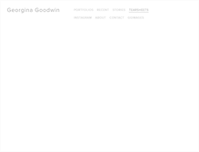 Tablet Screenshot of georginagoodwin.com